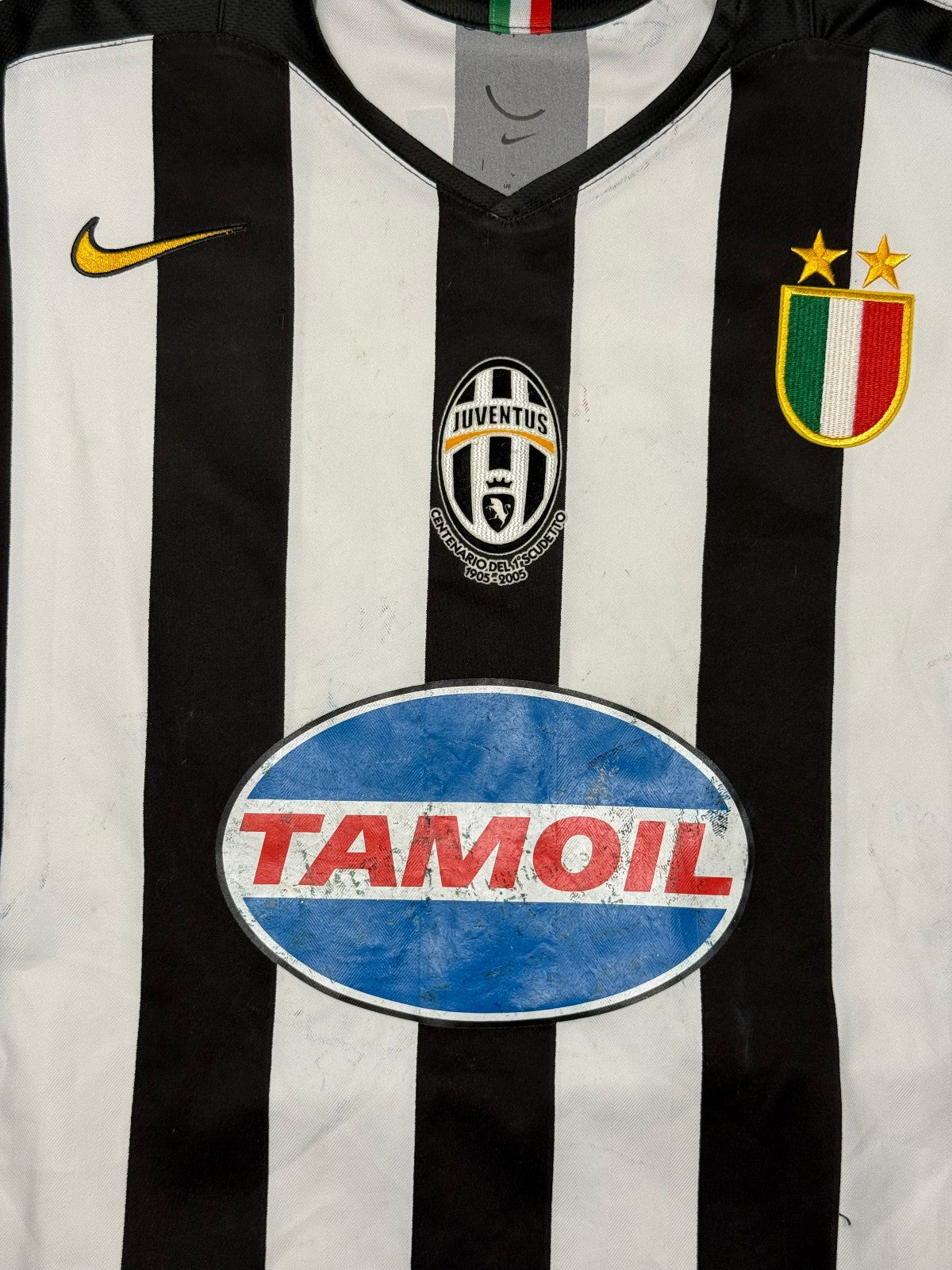 maglia calcio vintage FC Juventus NEDVED 2005 2006 Tamoil Large NIKE