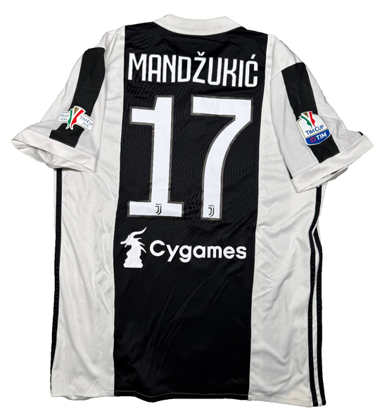 maglia calcio Adidas Juventus MANDZUKIC Finale Tim Cup Roma 2018 vs Milan L Jeep