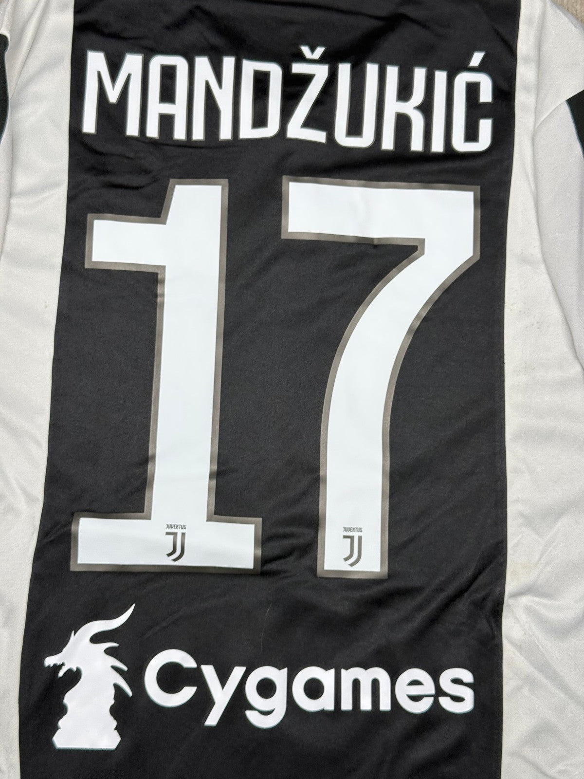 maglia calcio Adidas Juventus MANDZUKIC Finale Tim Cup Roma 2018 vs Milan L Jeep