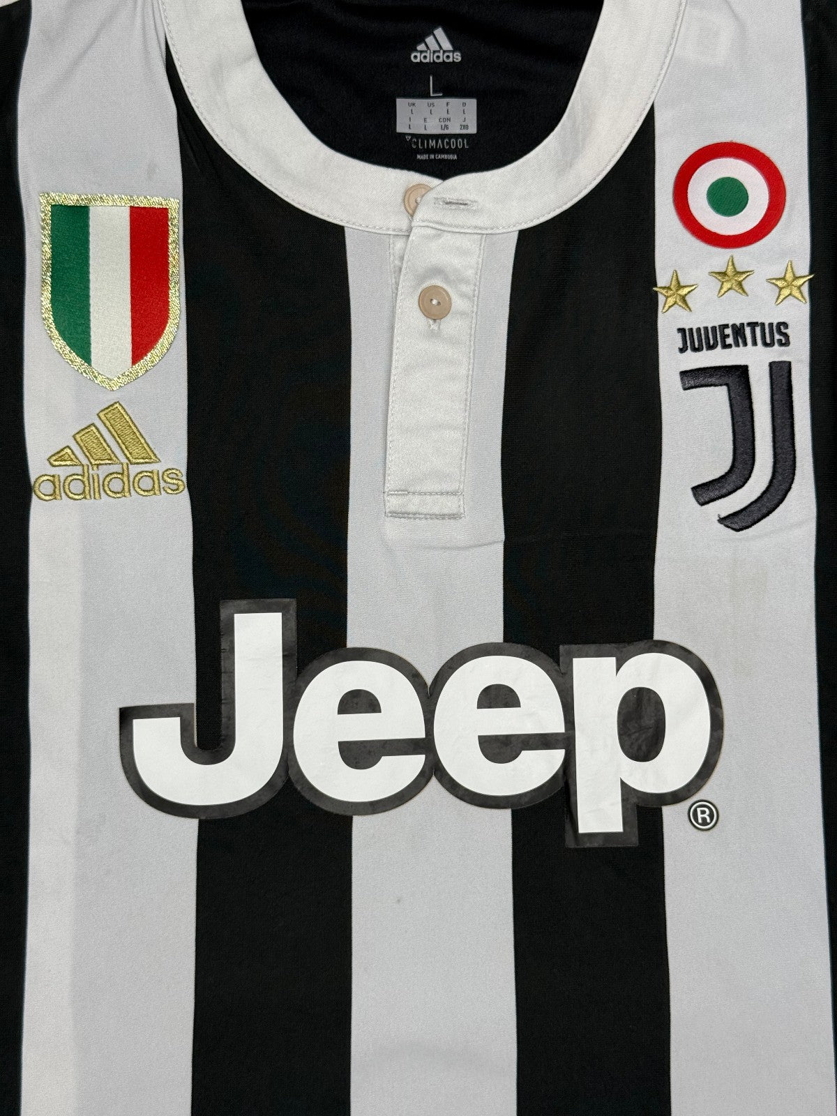 maglia calcio Adidas Juventus MANDZUKIC Finale Tim Cup Roma 2018 vs Milan L Jeep