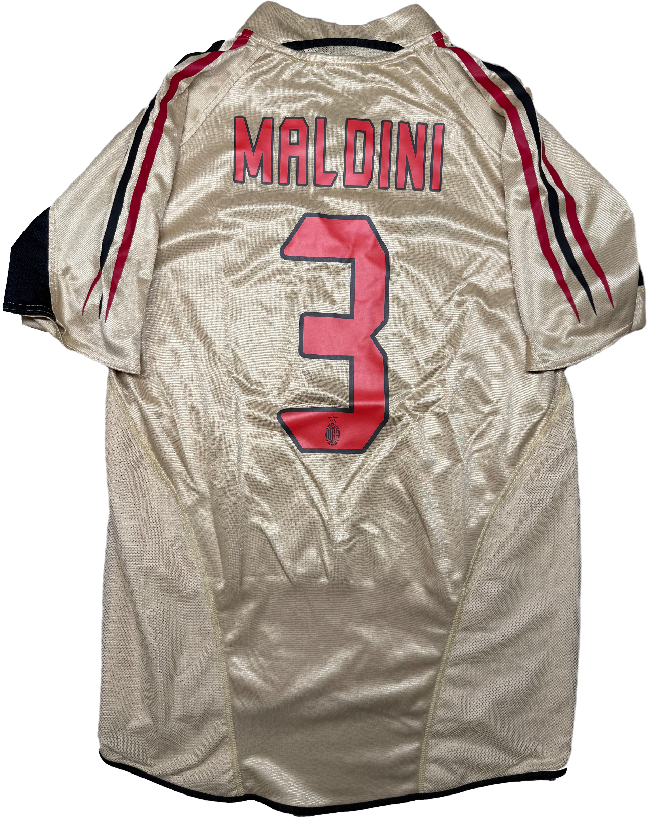 maglia calcio vintage AC Milan Maldini 2004-05 Opel Climacool Large Serie A S