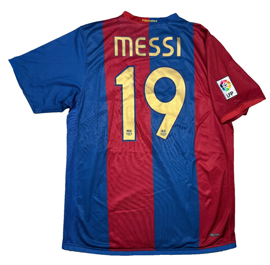 maglia calcio vintage MESSI barcellona home Barca NIKE 2006 2007 shirt camiseta