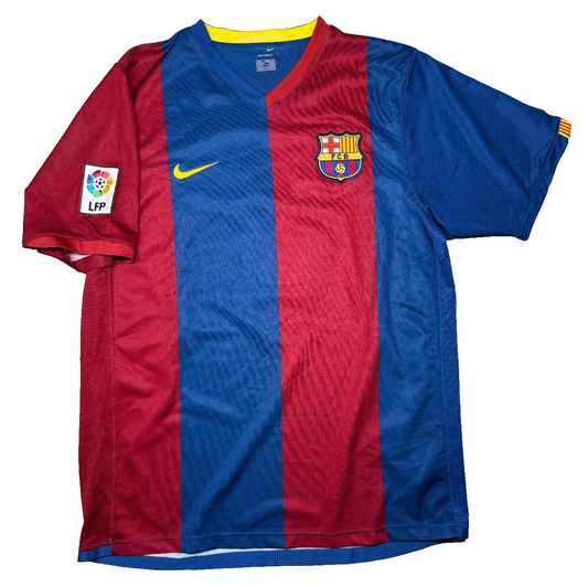 maglia calcio vintage MESSI barcellona home Barca NIKE 2006 2007 shirt camiseta
