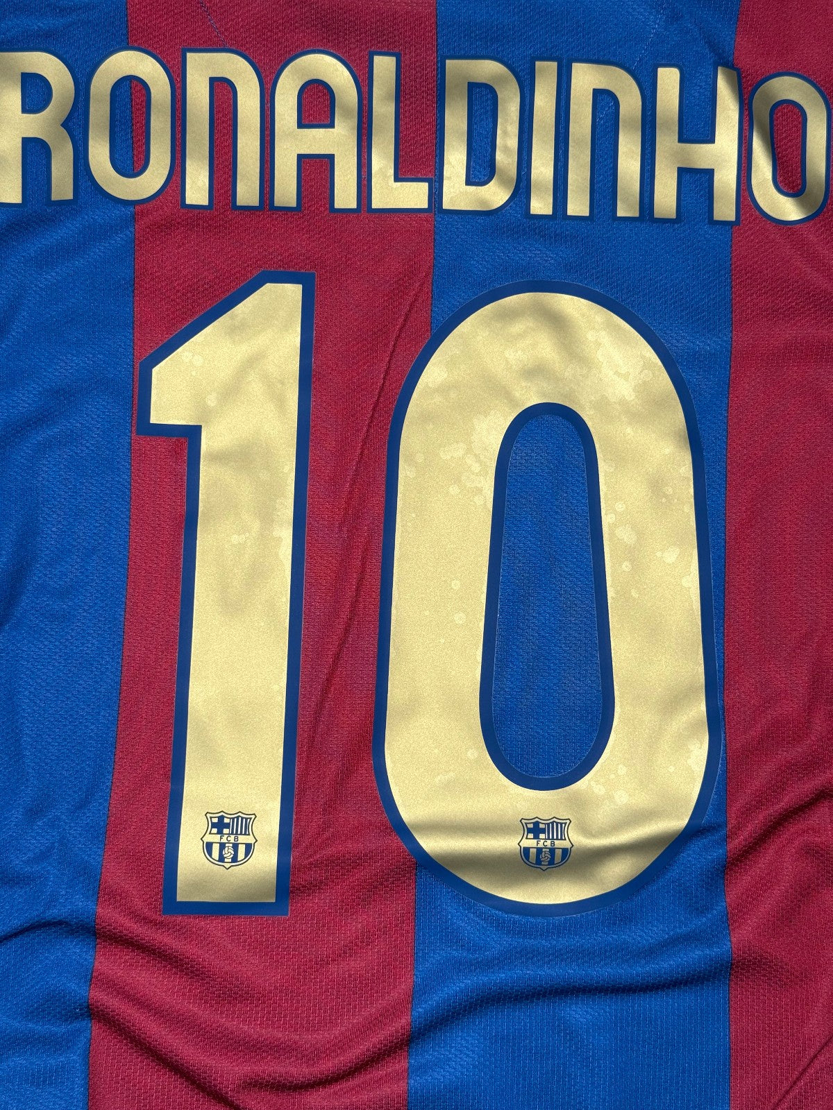 maglia calcio RONALDINHO barcellona home Barca NIKE 2006 2007 shirt camiseta