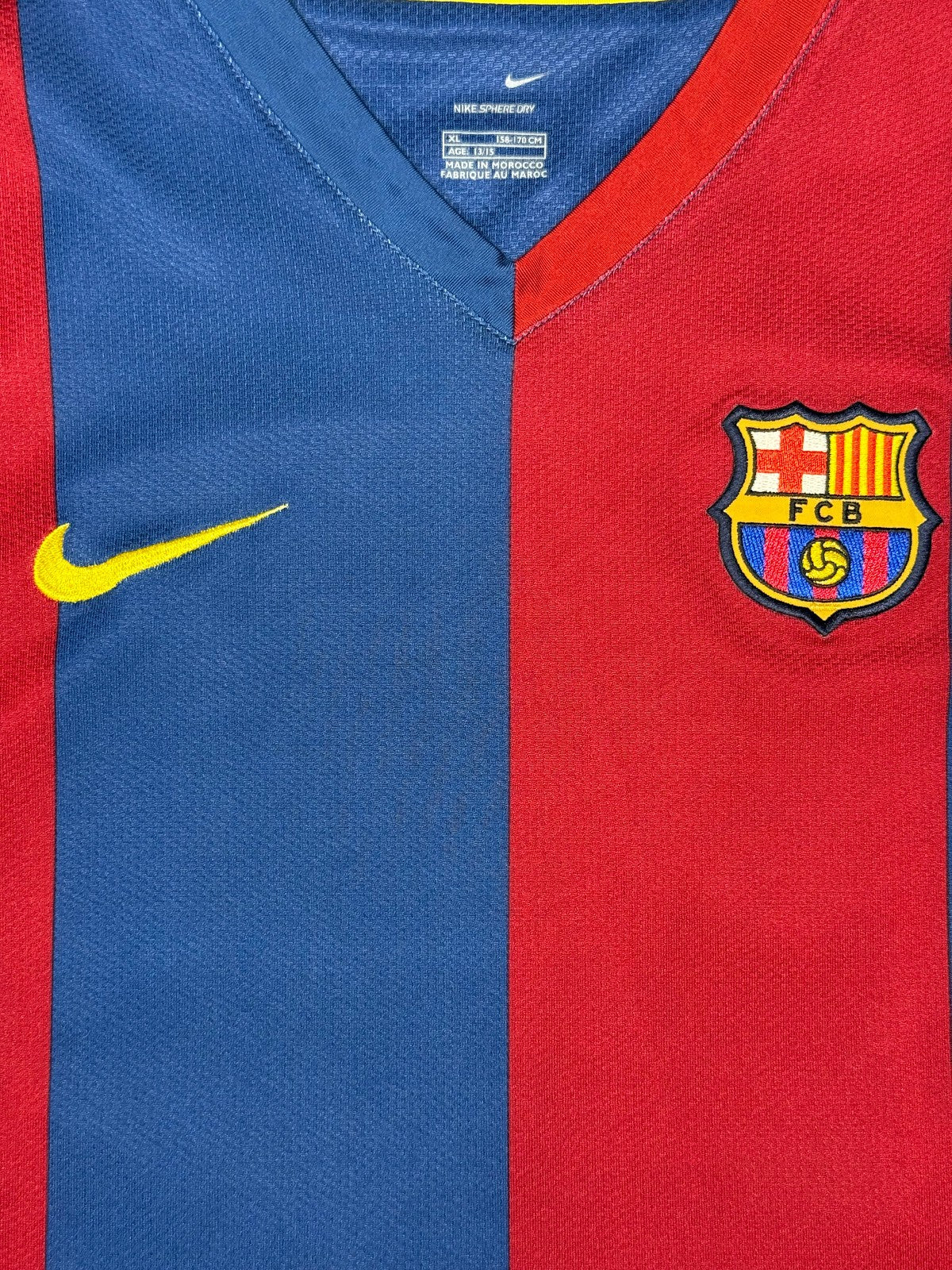 maglia calcio RONALDINHO barcellona home Barca NIKE 2006 2007 shirt camiseta