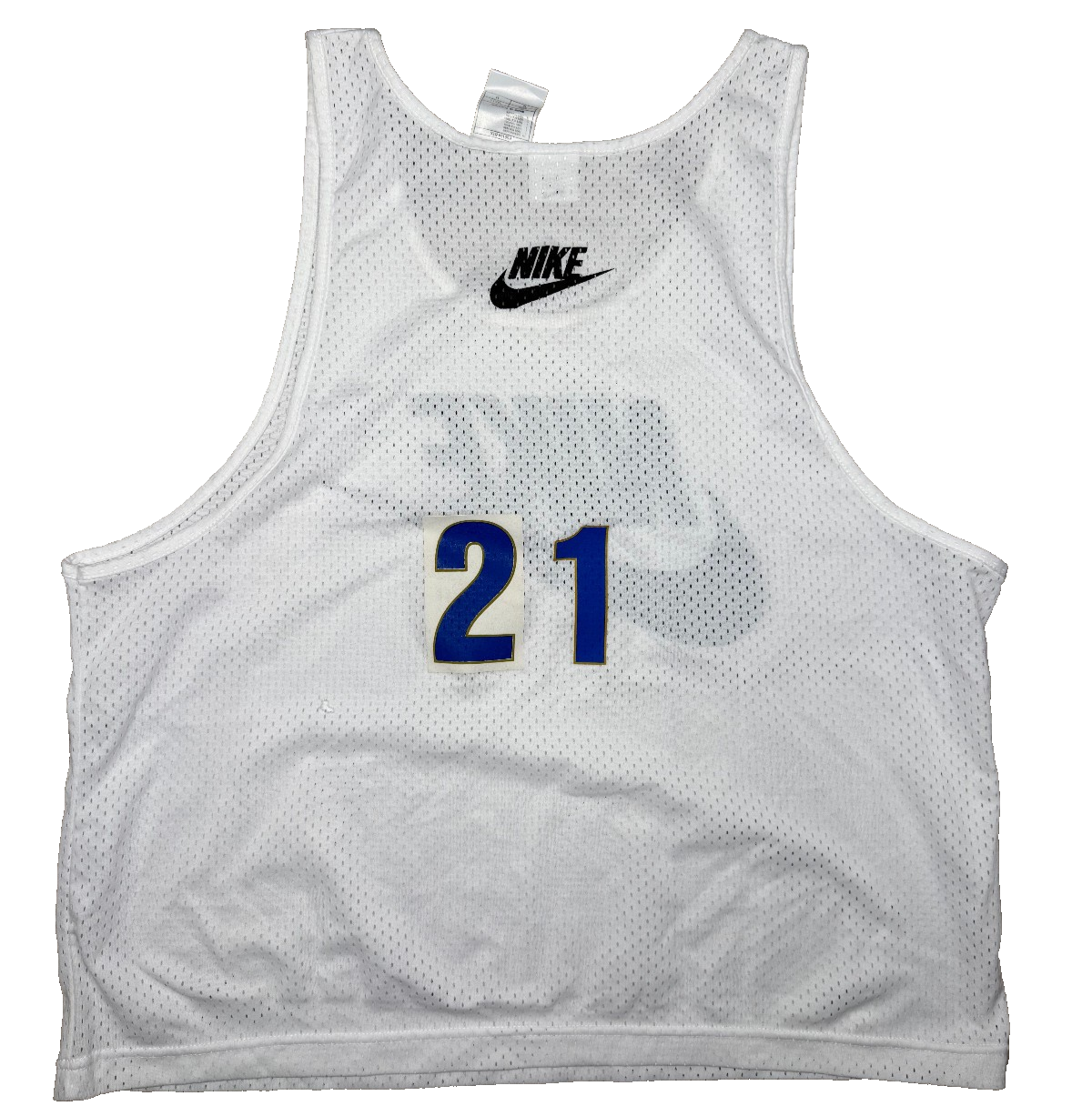 maglia calcio vintage MATCH WORN Bib NIKE ZOLA #21 EURO 1995 1996 ITALIA FIGC