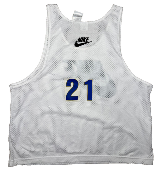 maglia calcio vintage MATCH WORN Bib NIKE ZOLA #21 EURO 1995 1996 ITALIA FIGC