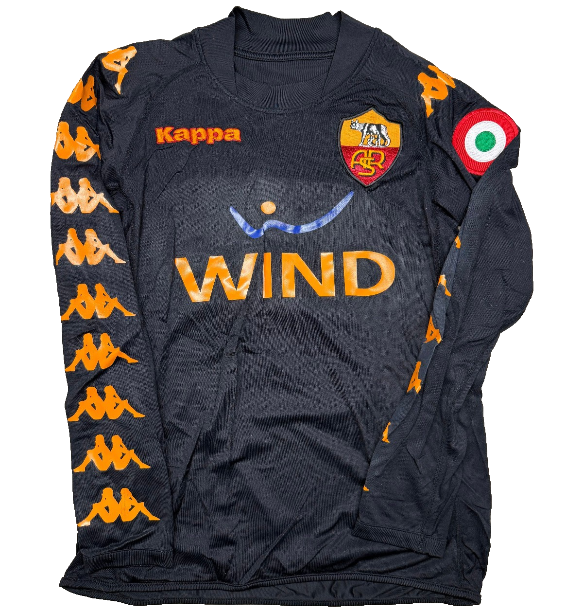 maglia calcio vintage AS Roma De Rossi 2008 2009 Serie A kappa Wind S