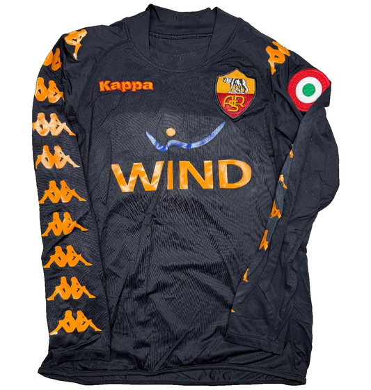 maglia calcio vintage AS Roma De Rossi 2008 2009 Serie A kappa Wind S