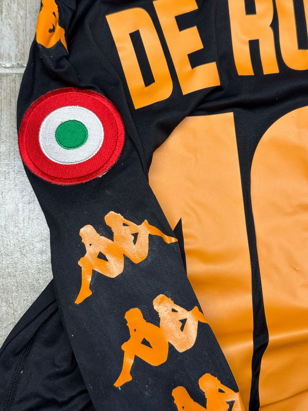 maglia calcio vintage AS Roma De Rossi 2008 2009 Serie A kappa Wind S