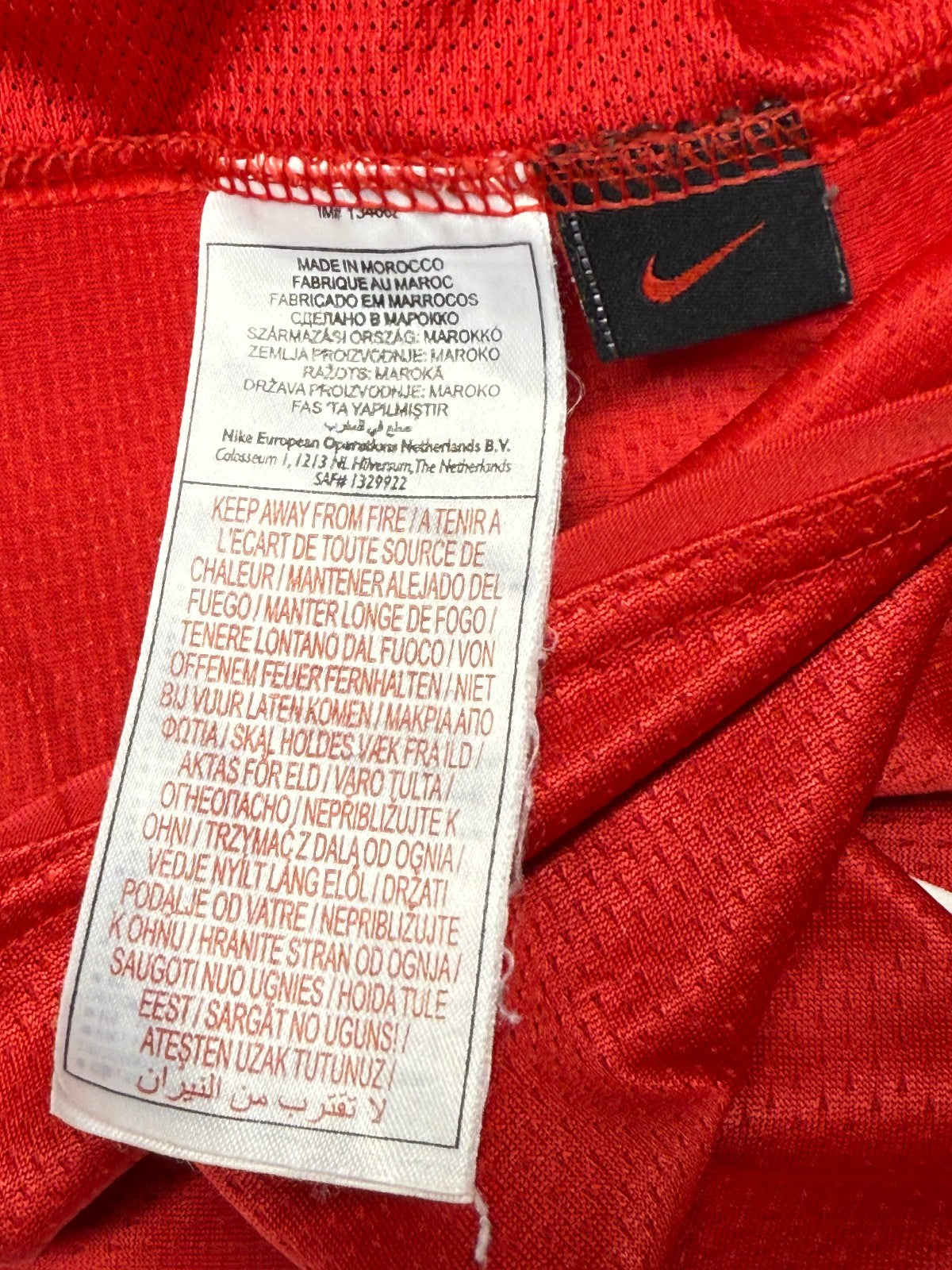 cristiano ronaldo manchester united shirt NIKE 2007 2008 AIG jersey authentic L