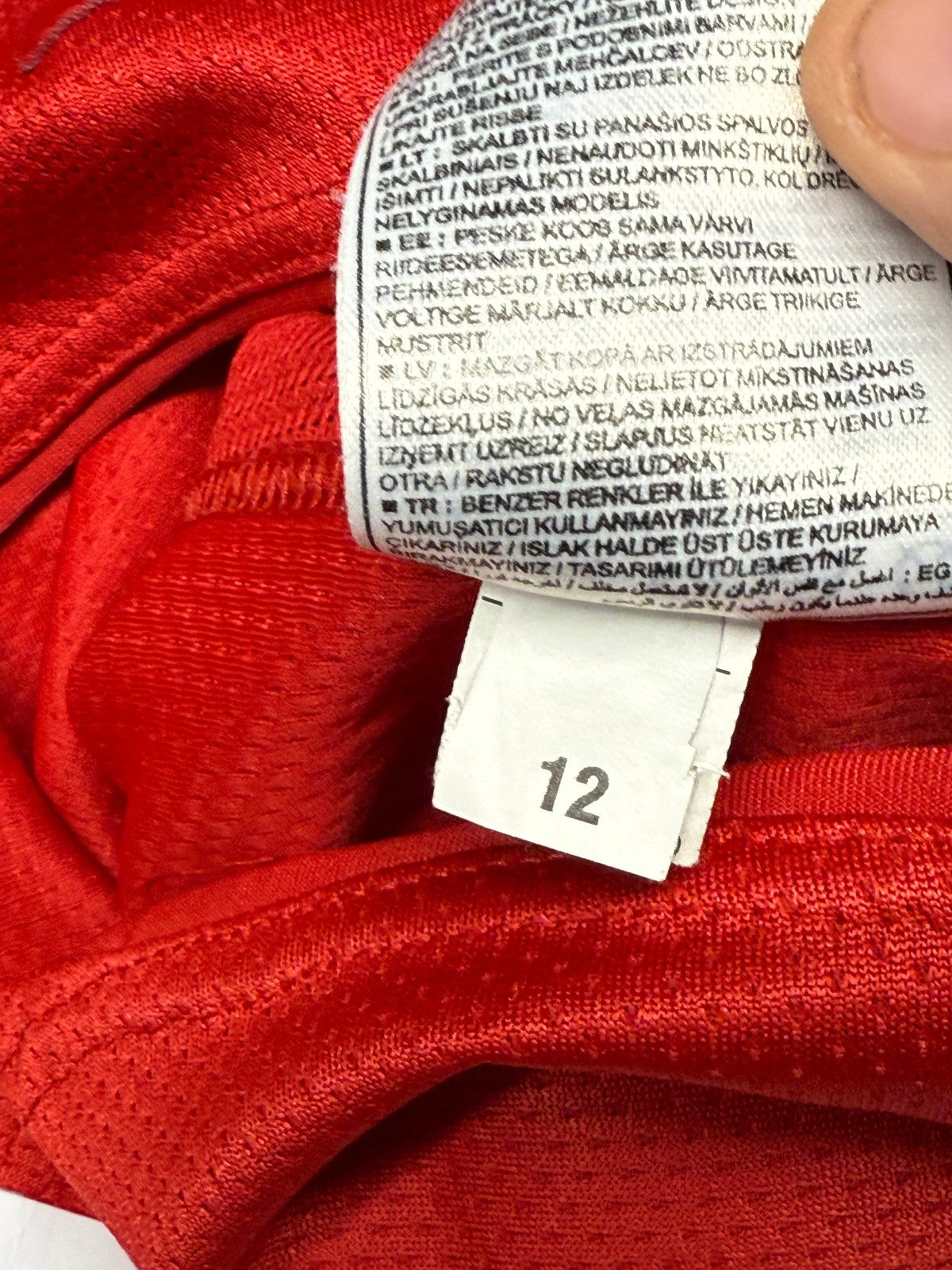 cristiano ronaldo manchester united shirt NIKE 2007 2008 AIG jersey authentic L