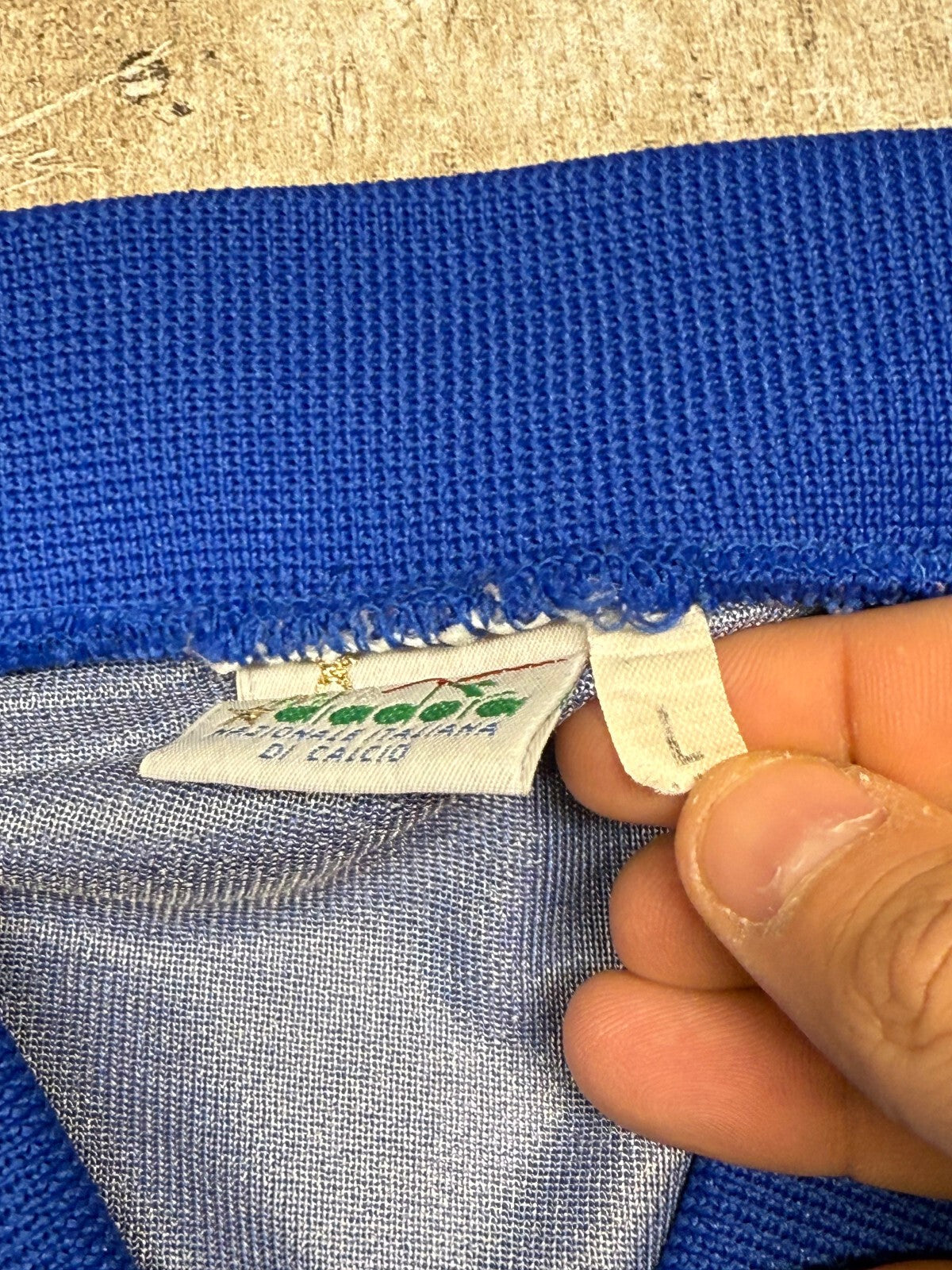 maglia calcio vintage Totò SCHILLACI #19 Diadora Italia 1990 World Cup Italy L