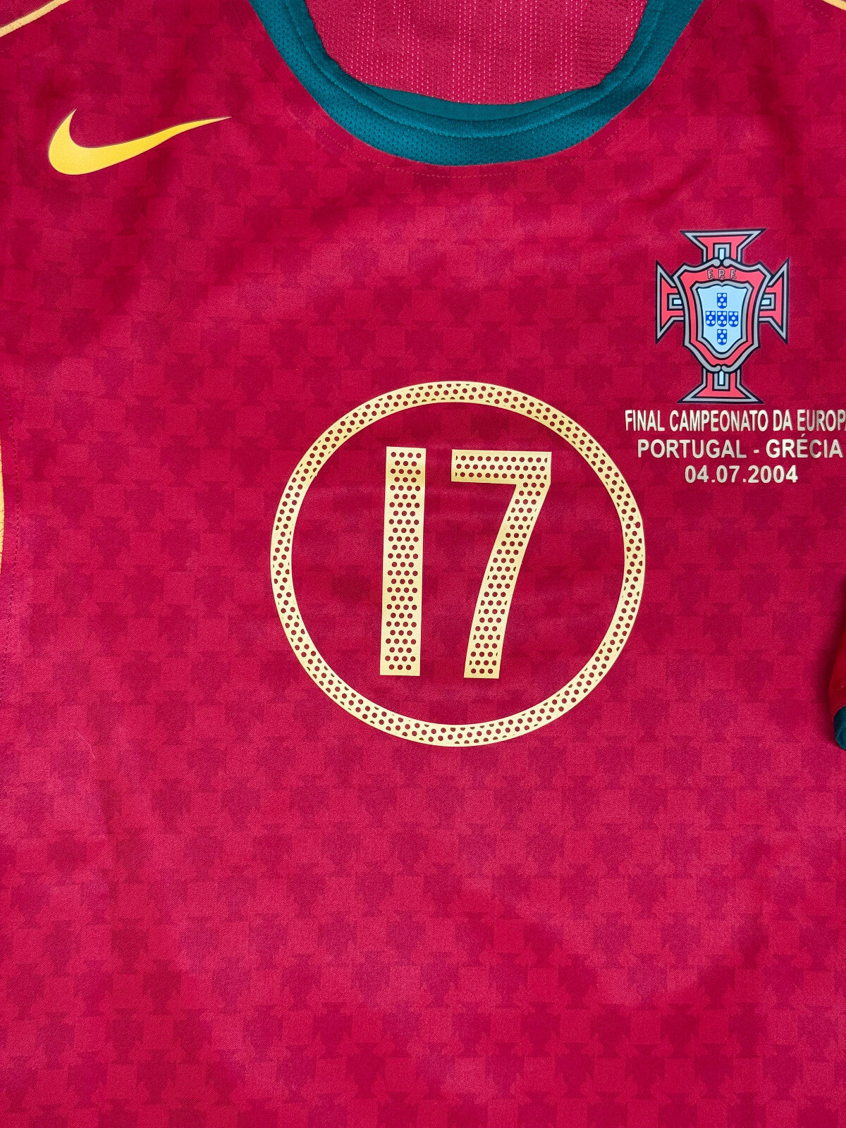 maglia calcio vintage Nike Portugal FINAL Ronaldo EURO 2004 PLAYER VERSION XL