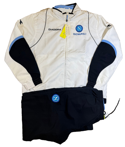 Giacca Felpa SSC Napoli Diadora vintage 2006 2007 XXL *BNWT* Tracktop Hamsik