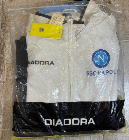 Giacca Felpa SSC Napoli Diadora vintage 2006 2007 XXL *BNWT* Tracktop Hamsik