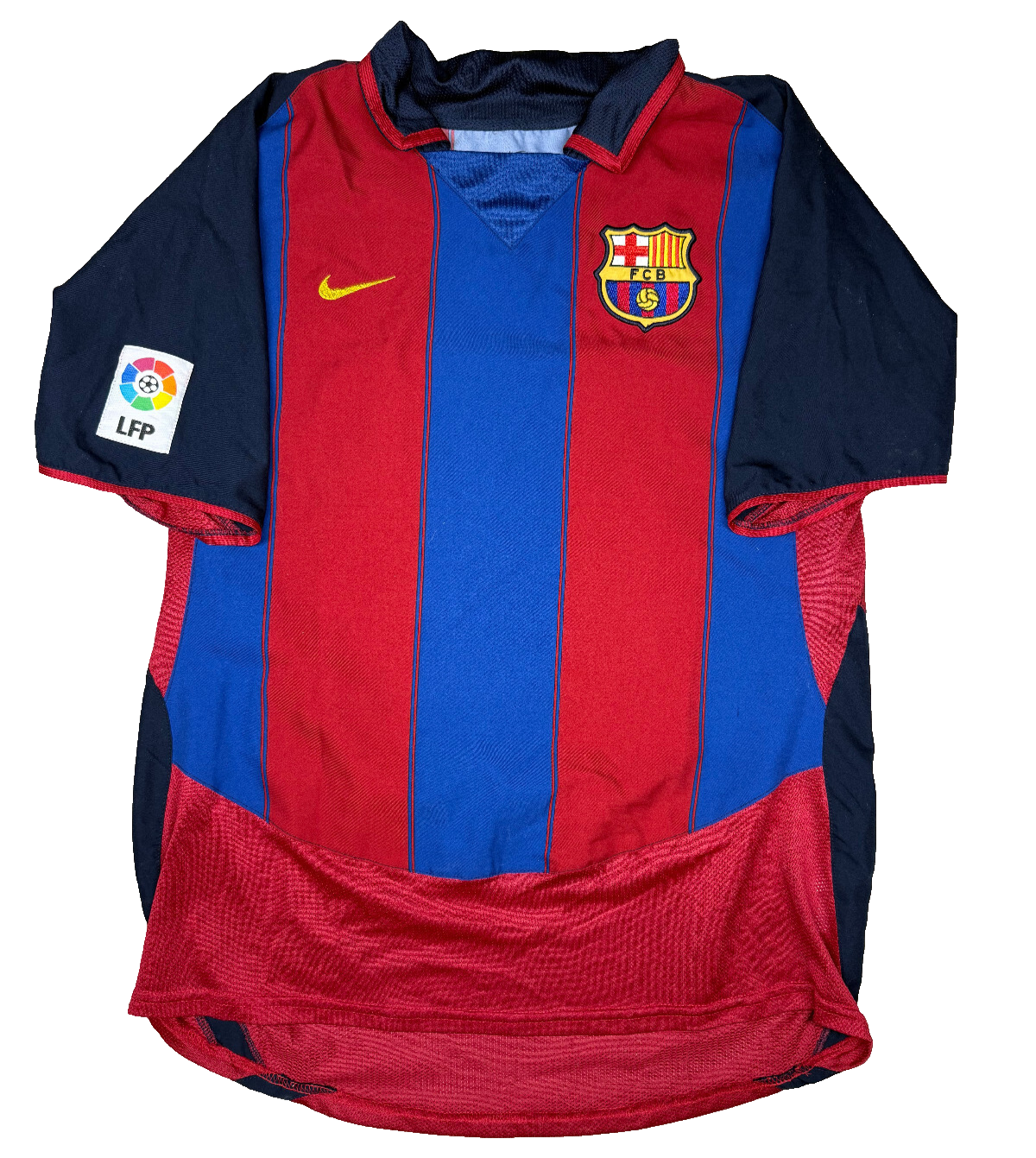 maglia calcio vintage Ronaldinho barcellona Barca NIKE 2003 2004 shirt jersey M