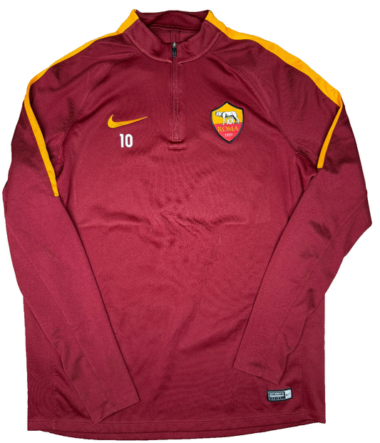 match worn AS Roma totti training jacket tracktop felpa hoodie 2015 2016 NIKE