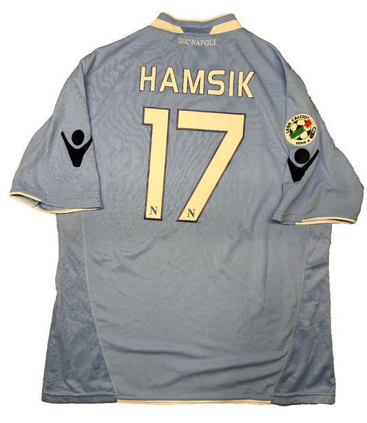 maglia calcio vintage Napoli HAMSIK 2009 2010 shirt Jersey Macron XXL Lete