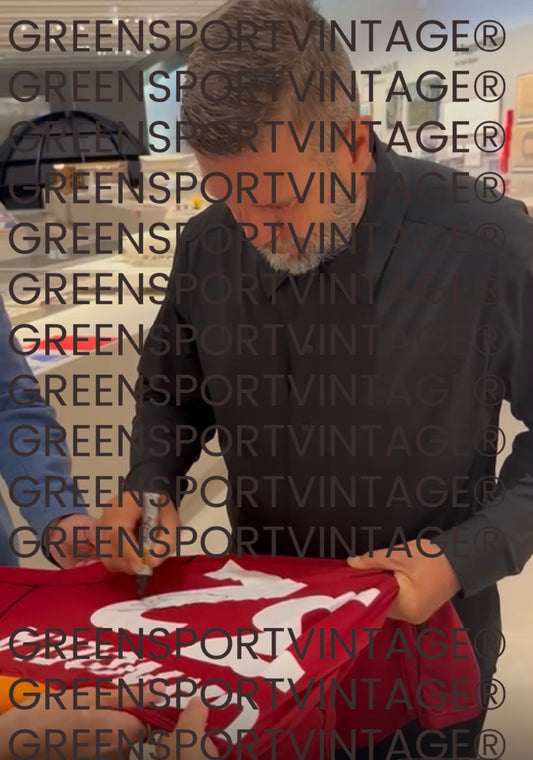 maglia calcio vintage AS Roma Candela #32 2001 2002 Kappa scudetto SIGNED proof