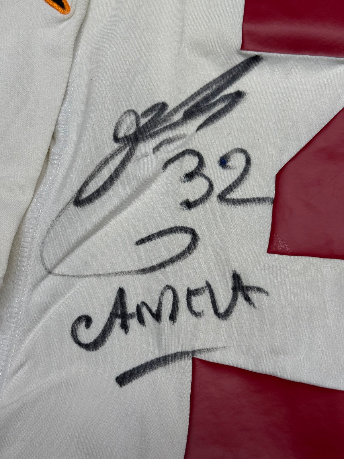 maglia calcio vintage AS Roma Candela #32 2000 2001 Kappa scudetto SIGNED proof