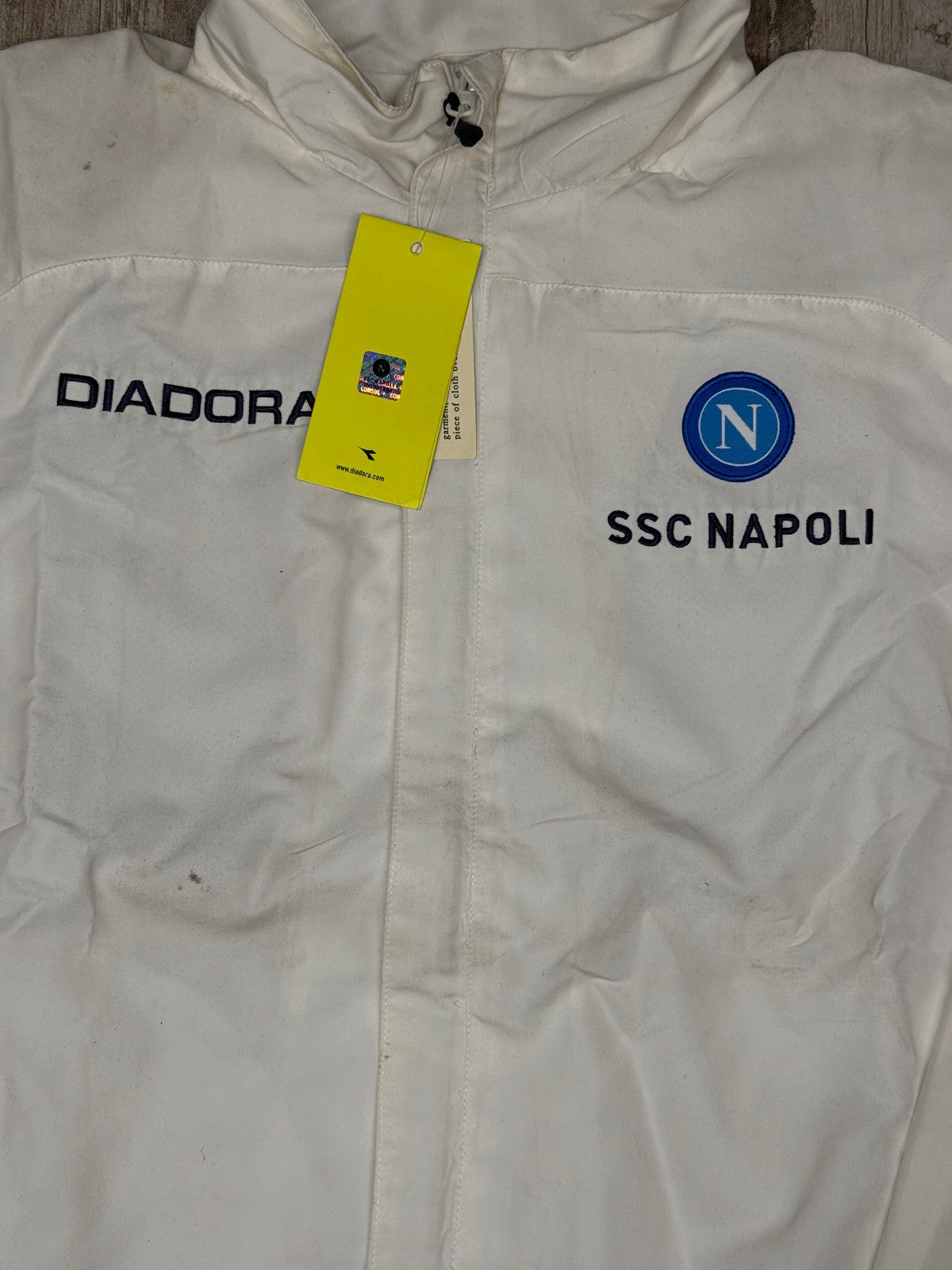 Felpa SSC Napoli Diadora vintage 2007 2008 S *BNWT* Tracktop Hamsik tuta