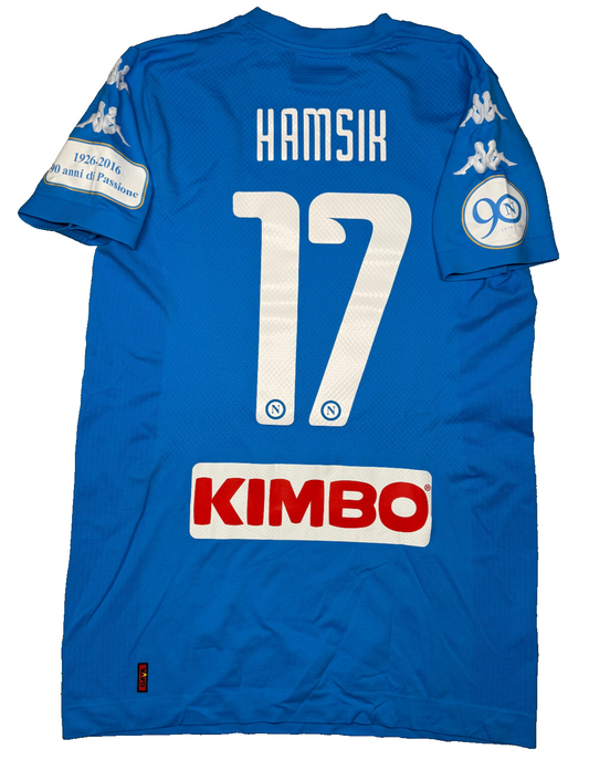 maglia calcio vintage Napoli Kappa Hamsik 90 anni Kombat M/L vs NIZZA