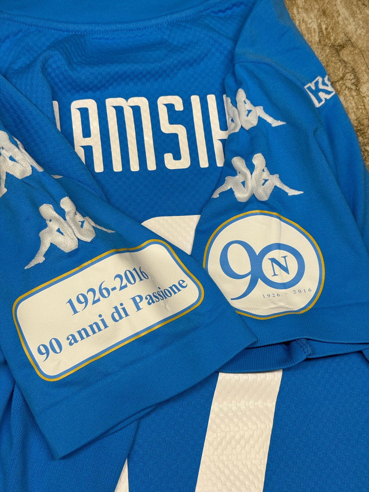 maglia calcio vintage Napoli Kappa Hamsik 90 anni Kombat M/L vs NIZZA