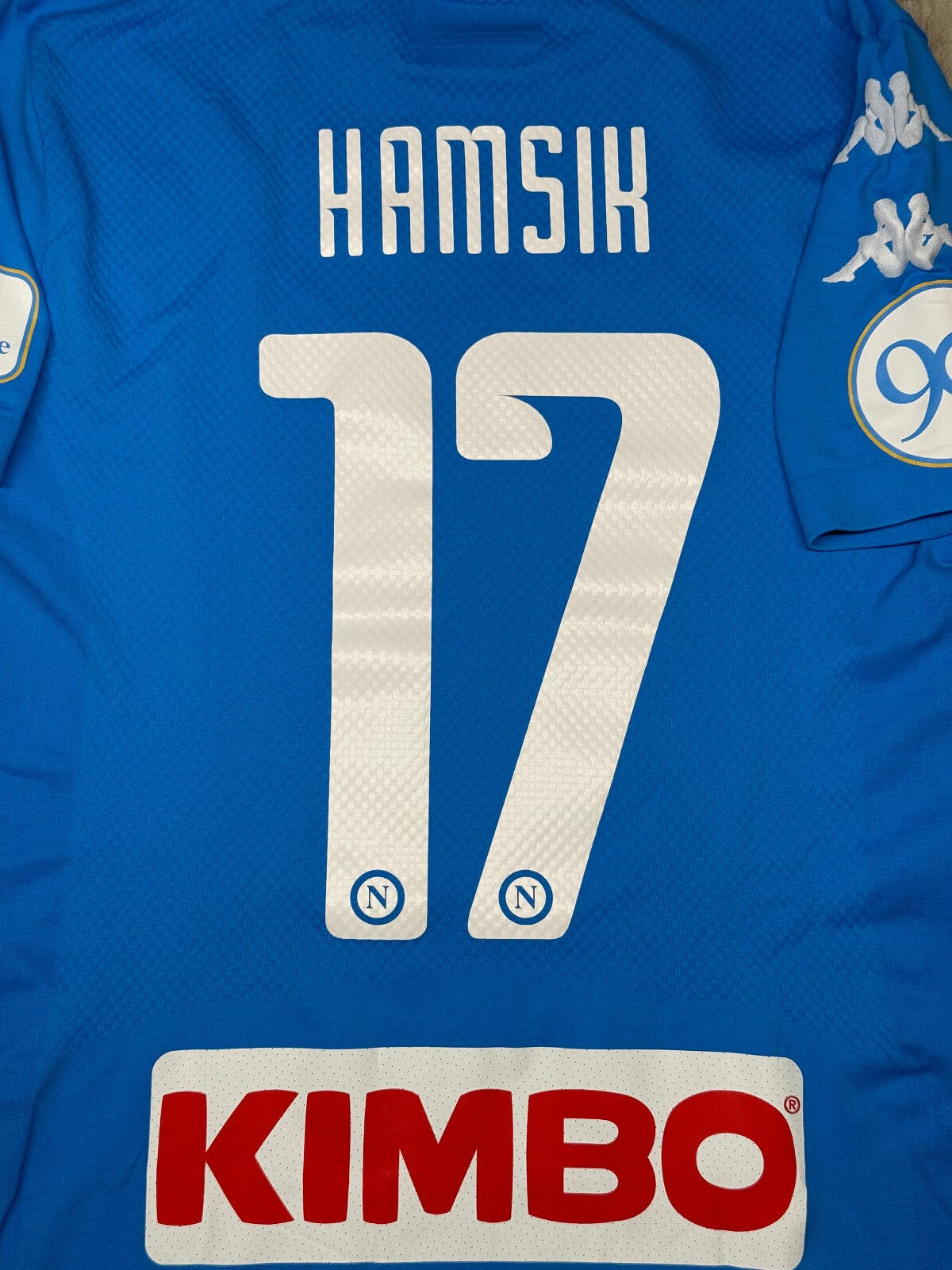 maglia calcio vintage Napoli Kappa Hamsik 90 anni Kombat M/L vs NIZZA