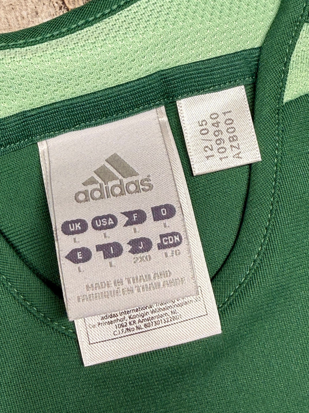 maglia calcio Dida AC Milan 2005 2006 Serie A Zafira Adidas portiere goalkeeper