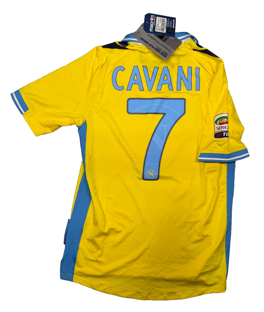 maglia calcio vintage Napoli Cavani home 2011 2012 shirt Jersey Macron L Lete