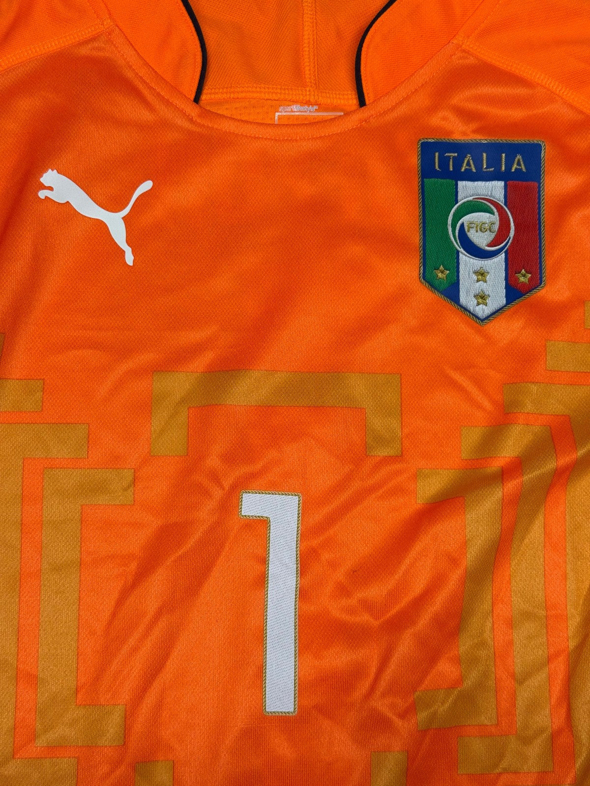 maglia calcio vintage Italia Puma Buffon Italy Brasil PLAYER World Cup 2014 L