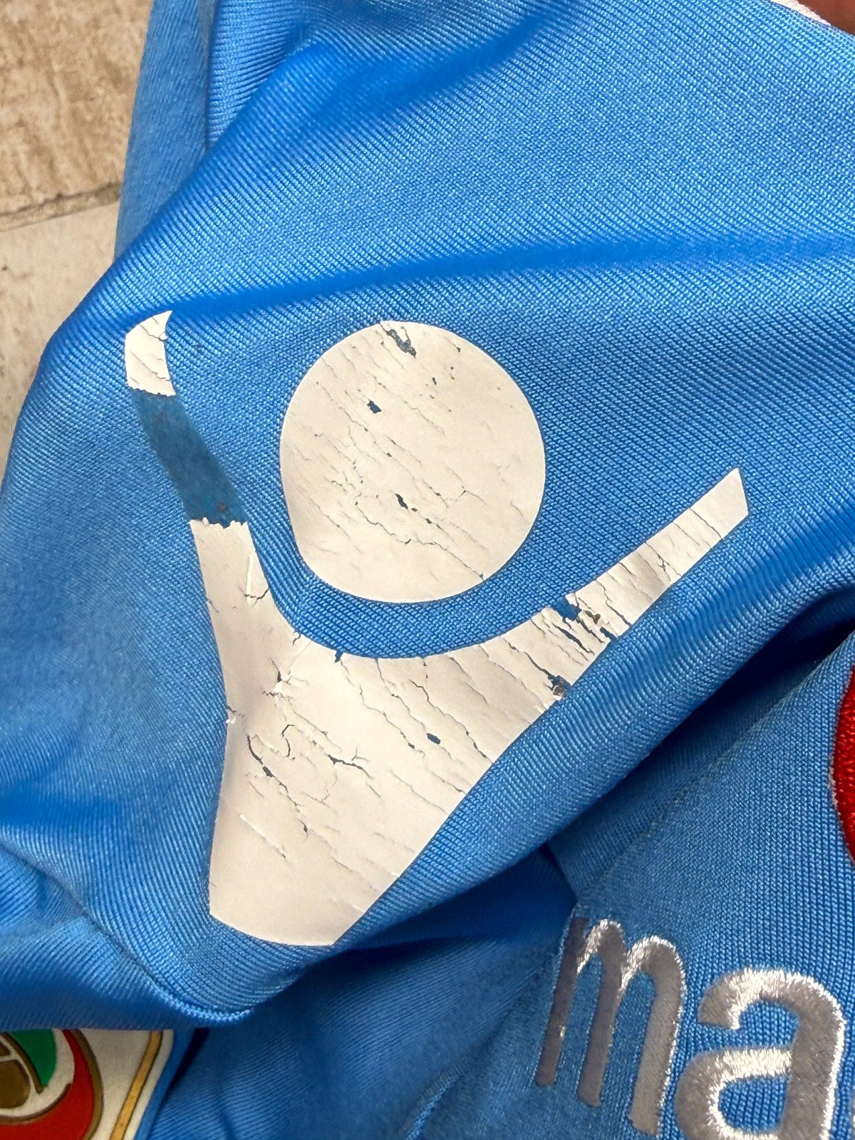 maglia calcio vintage Napoli Cavani home 2012 2013 shirt Jersey Macron L Lete