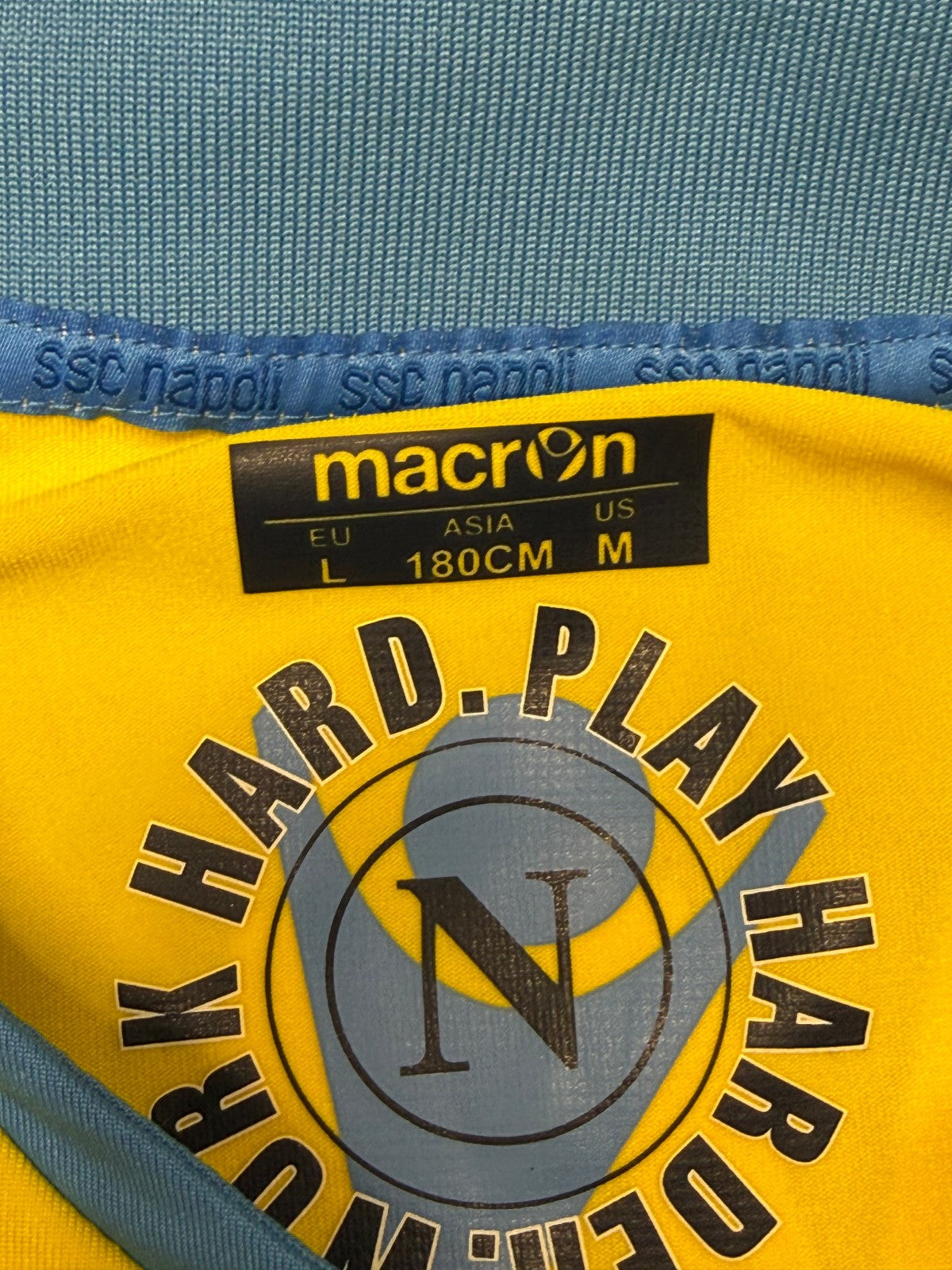 maglia calcio vintage Napoli Cavani home 2011 2012 shirt Jersey Macron L Lete