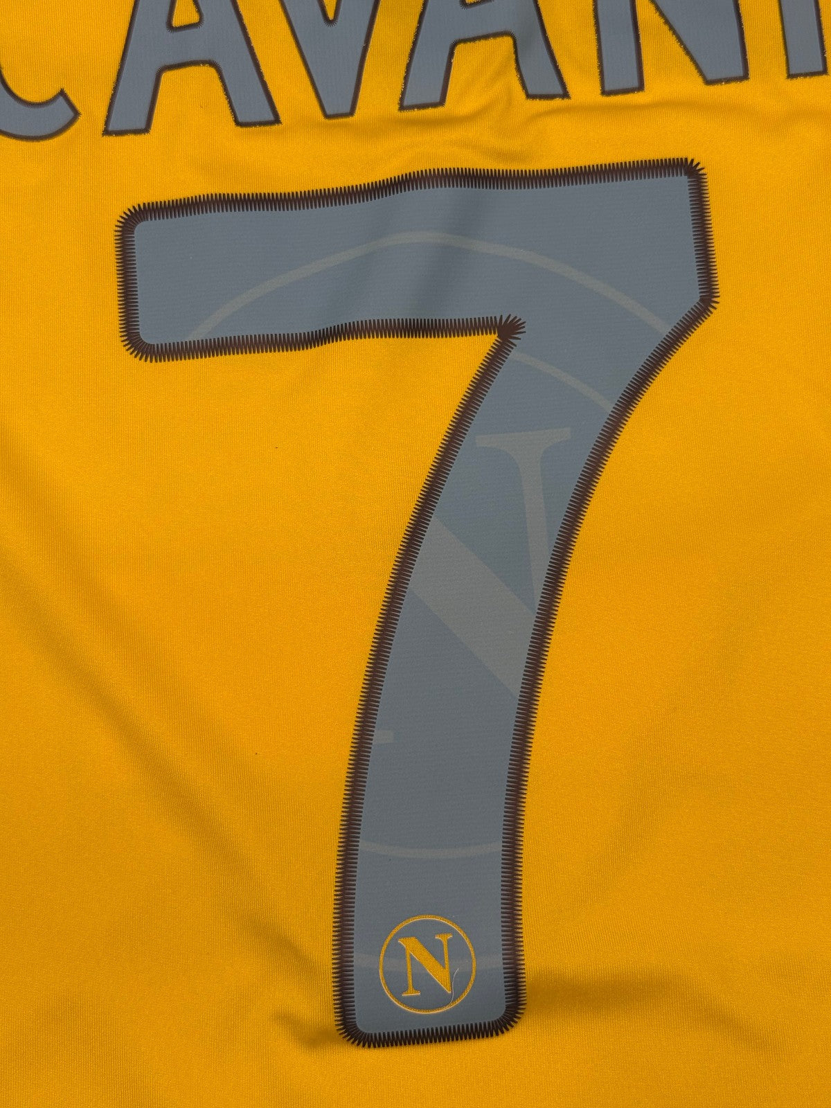 maglia calcio vintage Napoli Cavani home 2011 2012 shirt Jersey Macron L Lete
