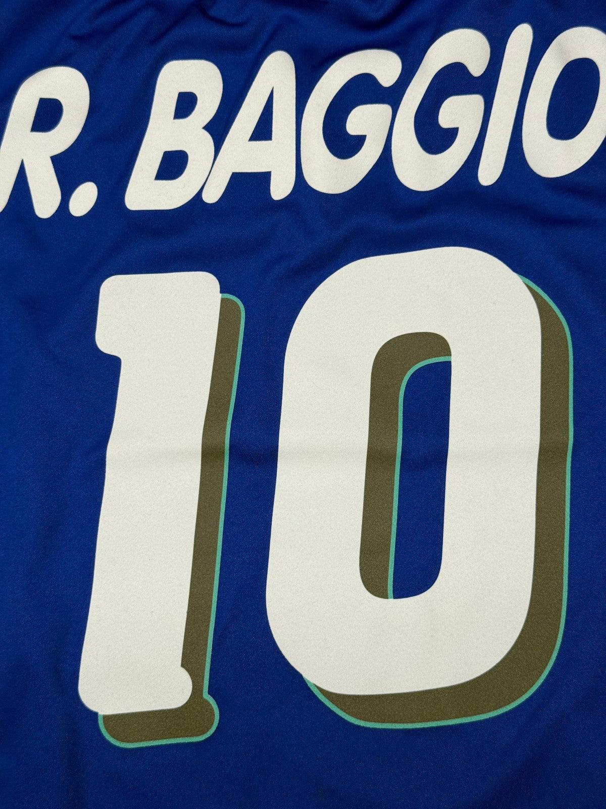 maglia calcio vintage Italia World Cup 1994 Roberto Baggio Fan version XL