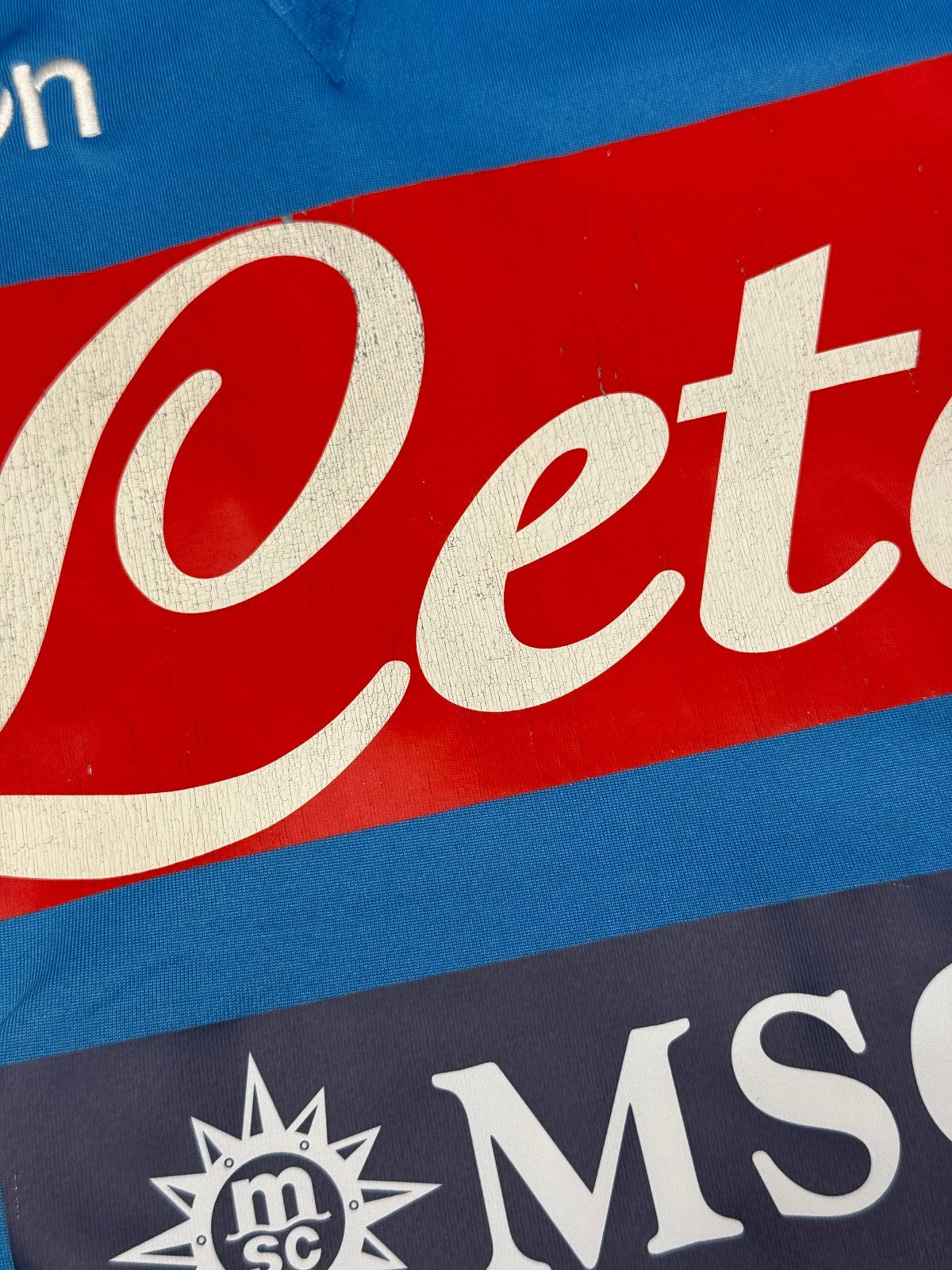 maglia calcio vintage Napoli Cavani home 2011 2012 shirt Jersey Macron XL Lete