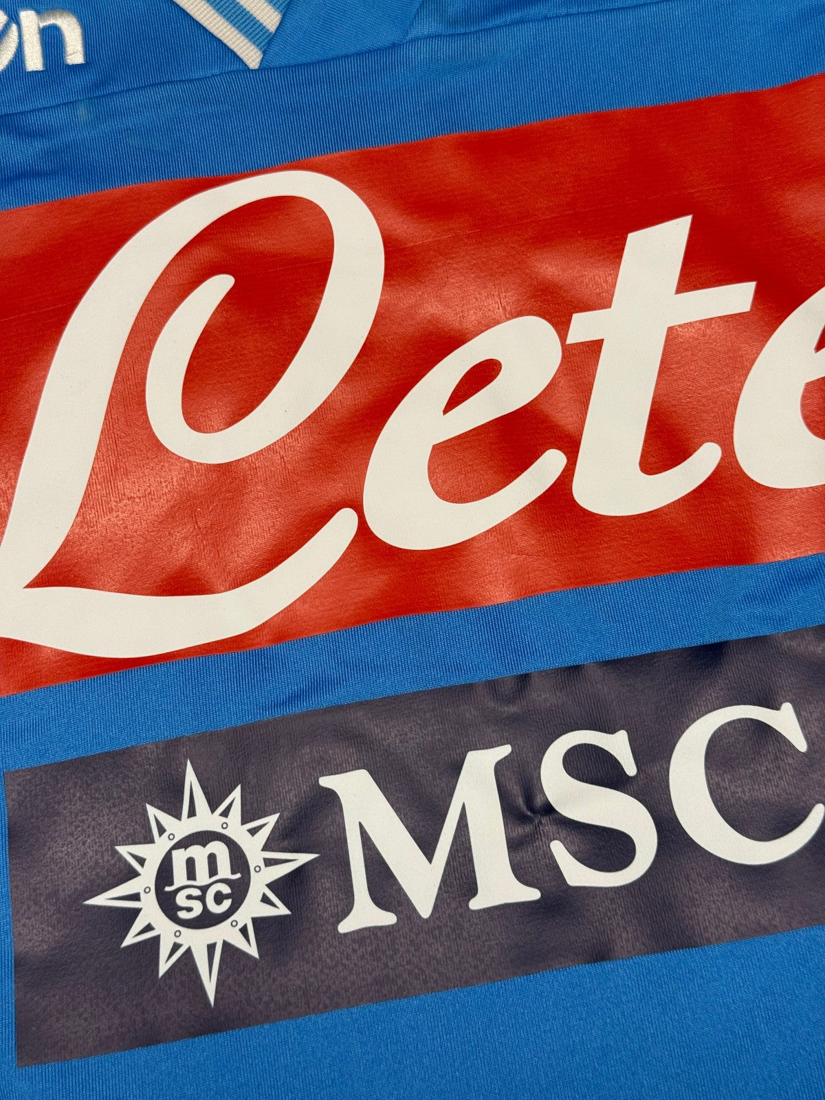 maglia calcio vintage Napoli Cavani home 2012 2013 shirt Jersey Macron L Lete