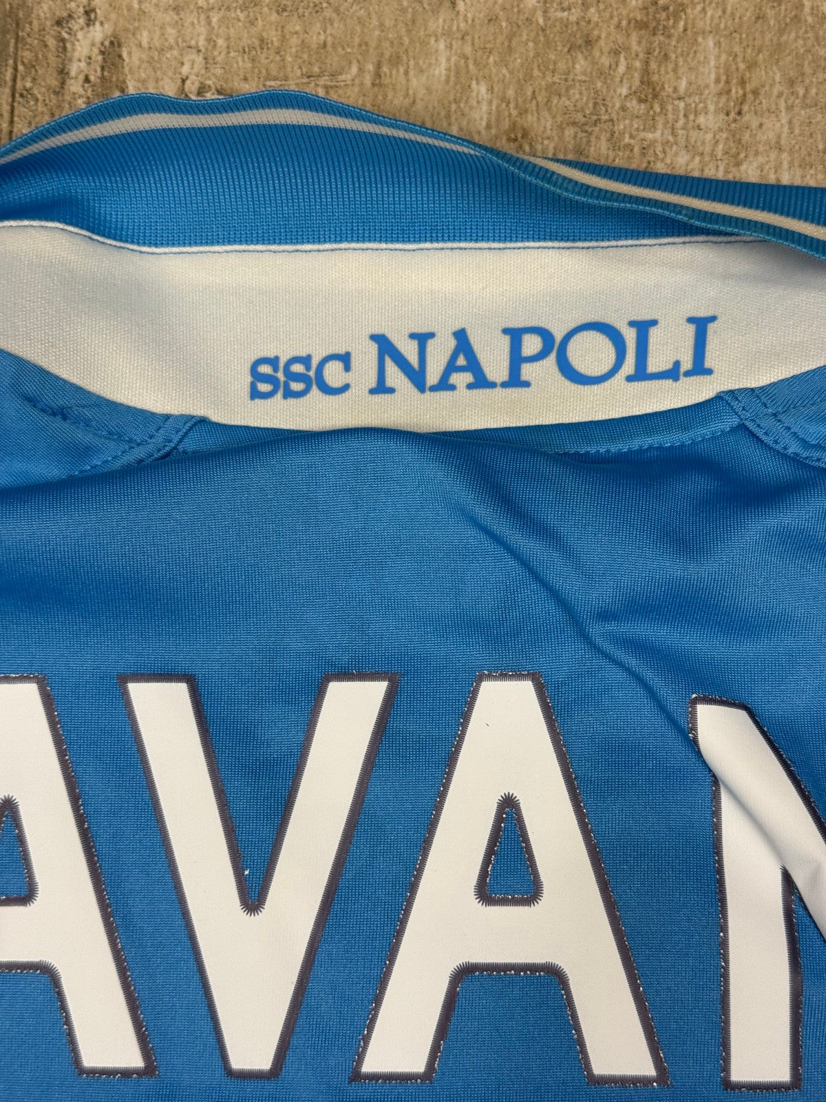 maglia calcio vintage Napoli Cavani home 2011 2012 shirt Jersey Macron XL Lete