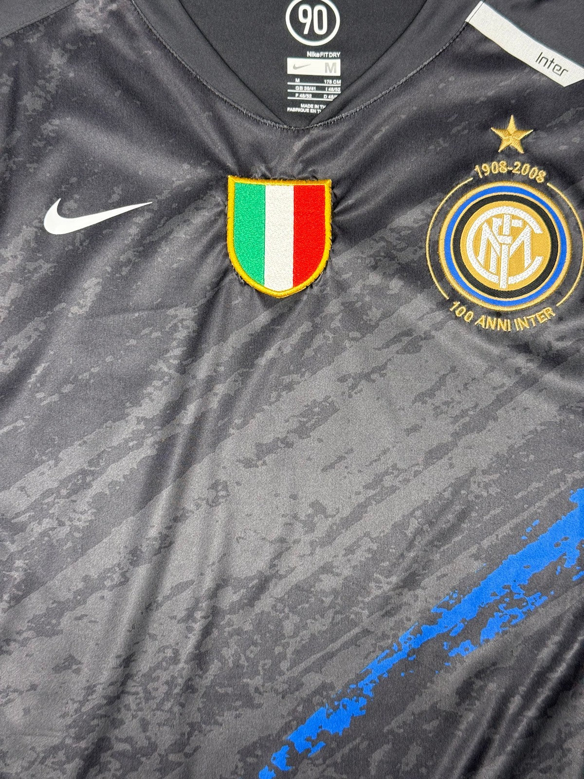 maglia calcio vintage FC Inter prematch training allenamento 2008 2009 100 anni
