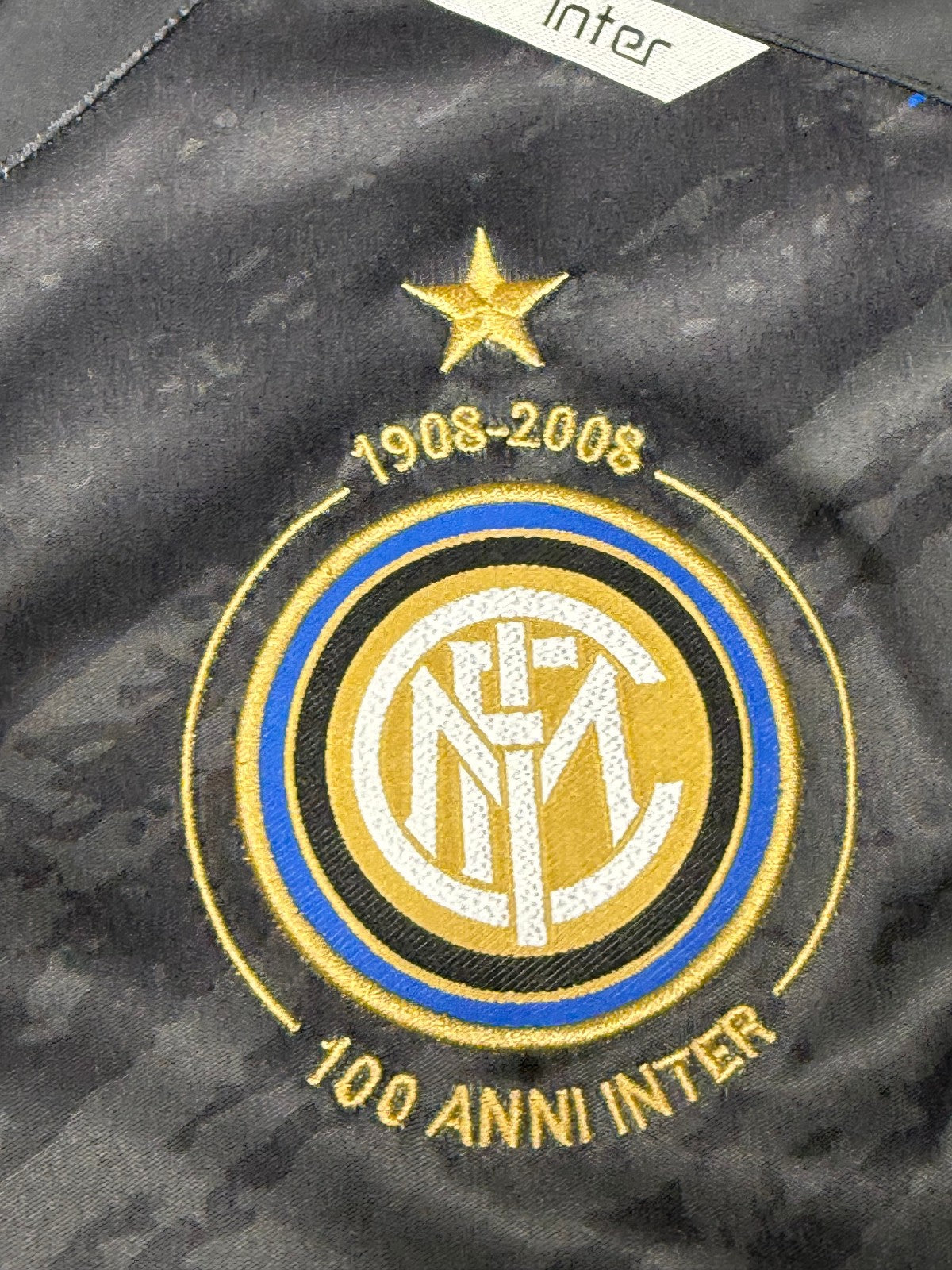 maglia calcio vintage FC Inter prematch training allenamento 2008 2009 100 anni