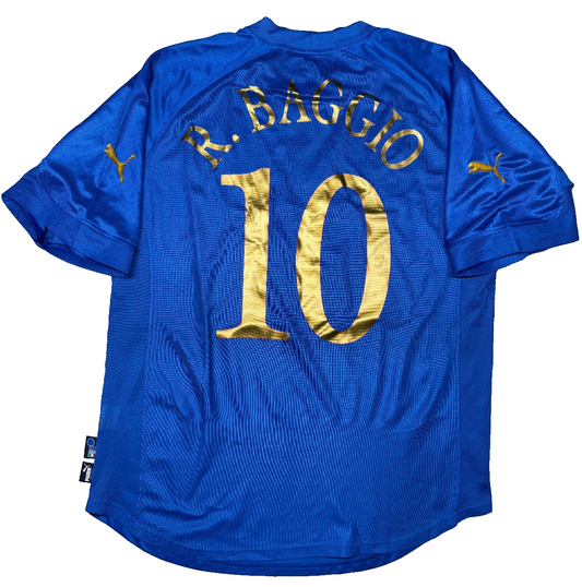 maglia calcio vintage Roberto Baggio Last Game Italy italia Puma 2004 XL