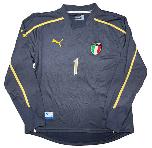 maglia calcio italia BUFFON Euro 2003 Portugal Jersey home XL Puma shirt vintage