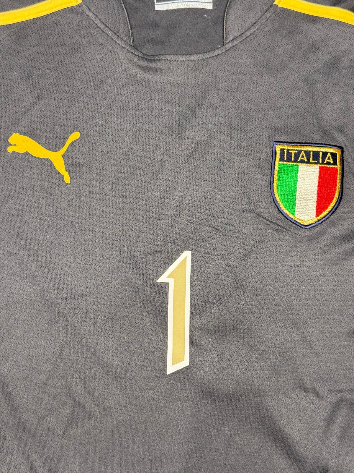 maglia calcio italia BUFFON Euro 2003 Portugal Jersey home XL Puma shirt vintage