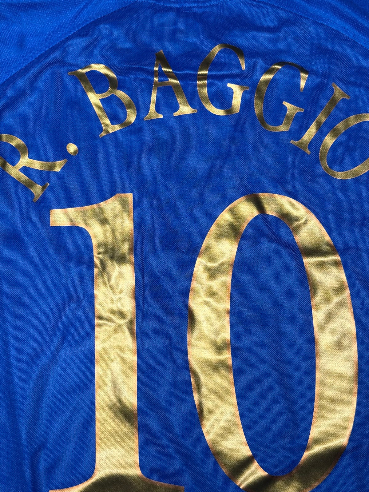maglia calcio vintage Roberto Baggio Last Game Italy italia Puma 2004 XL