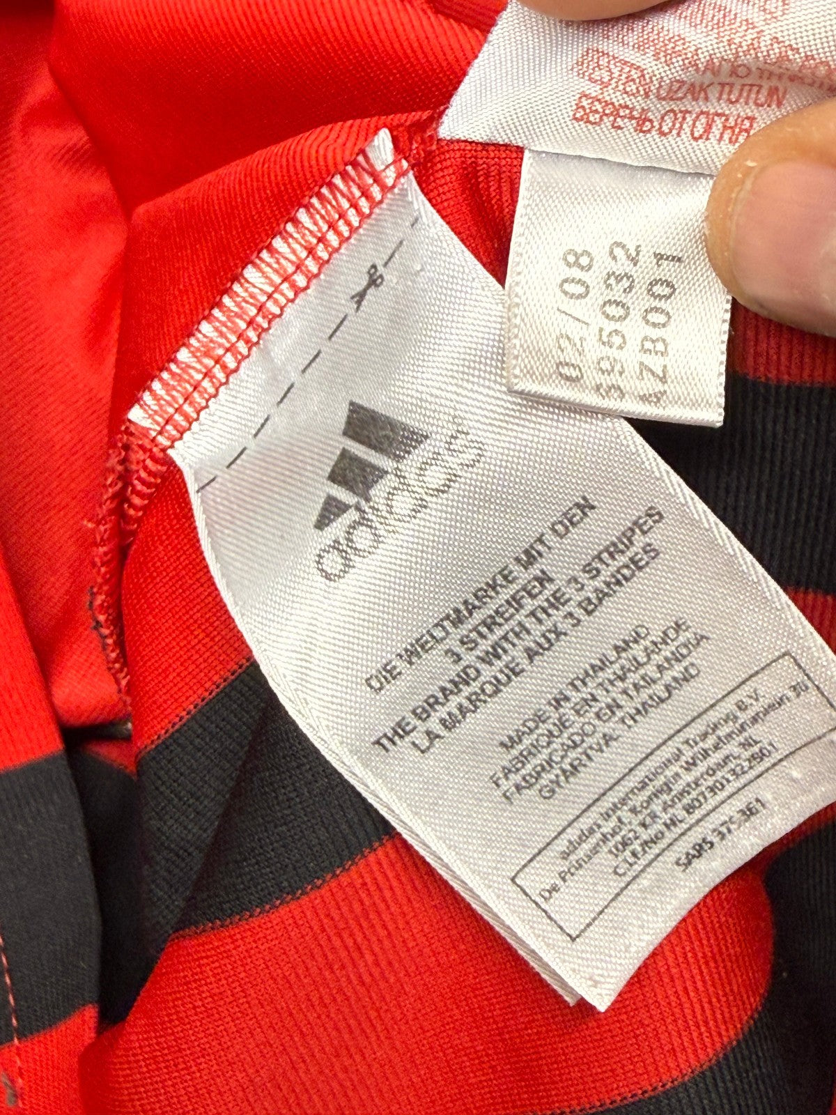 maglia calcio vintage AC Milan MALDINI #3 2007 2008 Bwin Adidas Climacool S