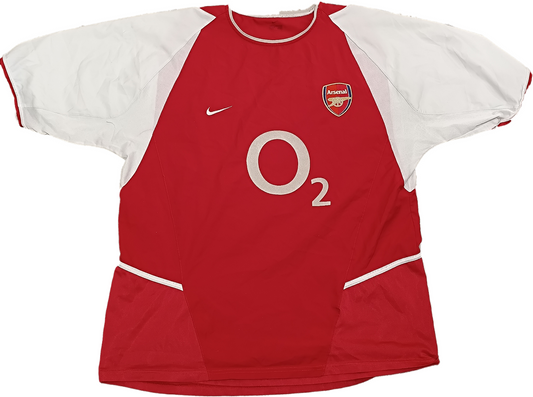 maglia Arsenal vintage BERGKAMP Nike 2002 2003 Invicibles O2 XL Highbury Premier