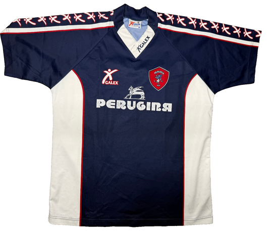 maglia calcio vintage Perugia Galex 1999 training shirt jersey maillot trikot XL