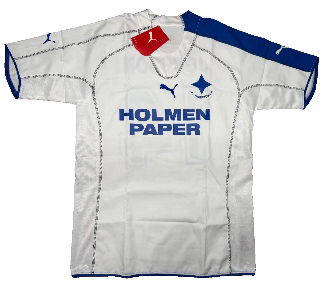 Maglia Calcio IFK Norrköping del 2005 PUMA *BNWT* LARGE HOLMEN PAPER JONSSON 14
