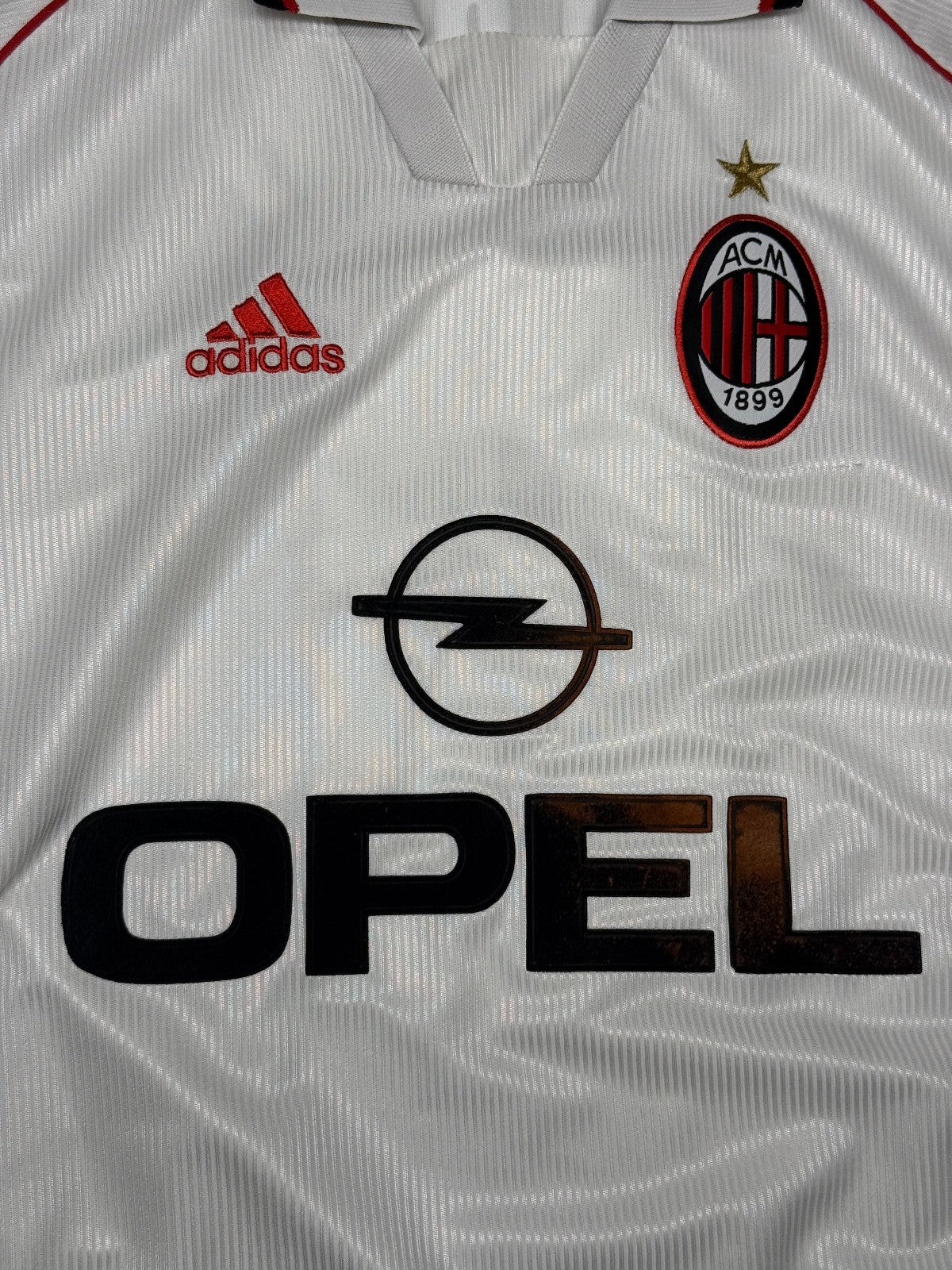 Maglia calcio vintage Maldini shirt AC Milan Opel 1998 1999 Adidas away